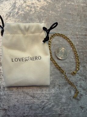 LOVE AERO Gold Chain Bracelet